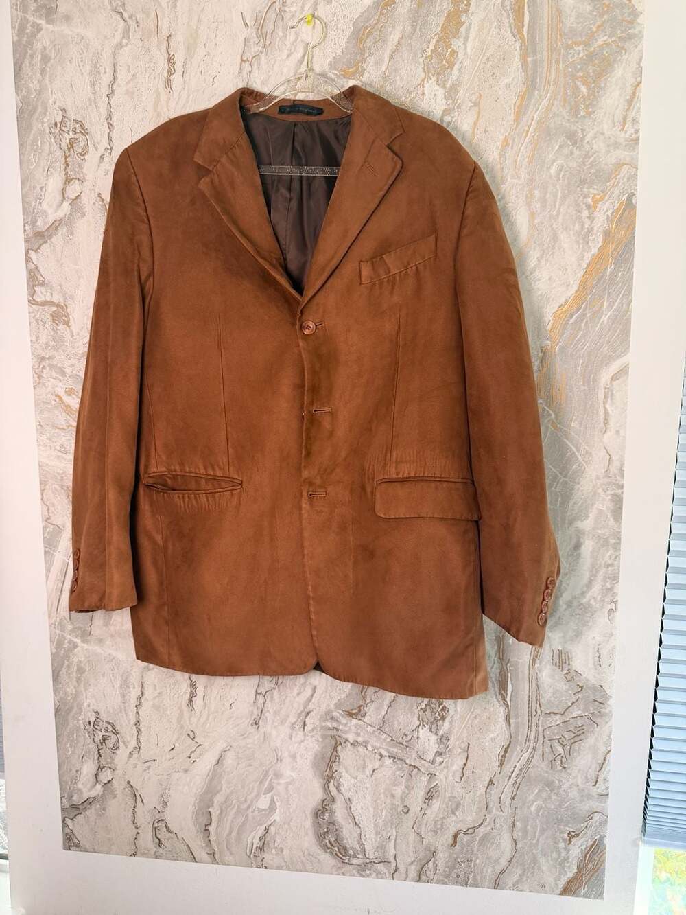 Claudio Morelli Finest Quality Menswear Brown Suede Leather Sport Coat Blazer